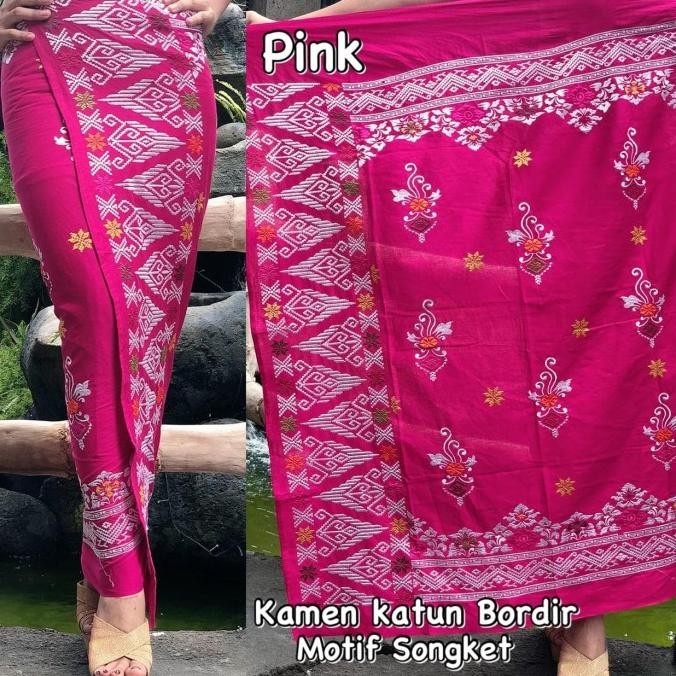 BUSANA BALI KAMEN LEMBARAN SONGKET BORDIR BAWAHAN KEBAYA BALI