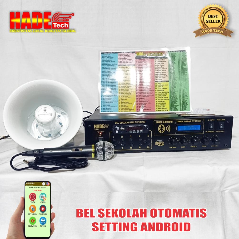 BEL SEKOLAH OTOMATIS ANDROID 1SET LENGKAP