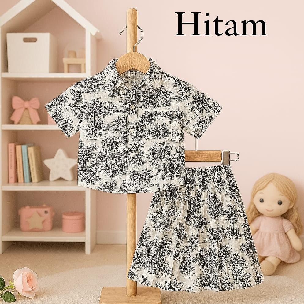 SETELAN ANAK PEREMPUAN CROP 1-12 TAHUN // SETELAN ANAK PEREMPUAN FUJI CROP // SETELAN ANAK ROK PLISK
