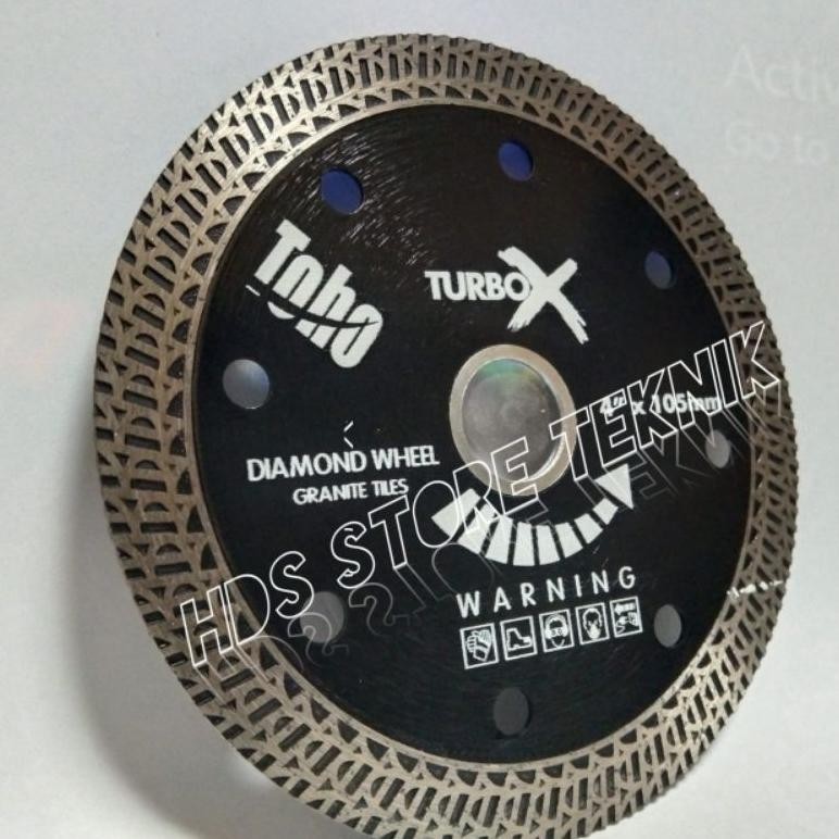 Mata Gerinda Pisau Potong Keramik Granit Marmer TOHO TURBO X 4 inch Diamond Wheel ORIGINAL