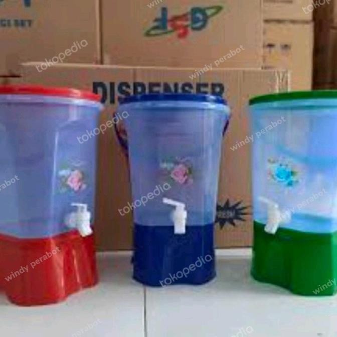 Murah Tempat Air Minum Kran Plastik /Dispenser Air 9 Liter