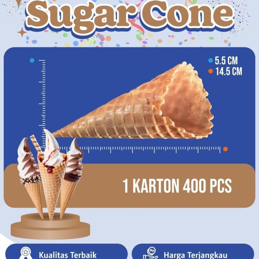 

Boduo Cone Waffle Ice Cream Uuran Bear 1Du Ii 400Pc Rip Ue