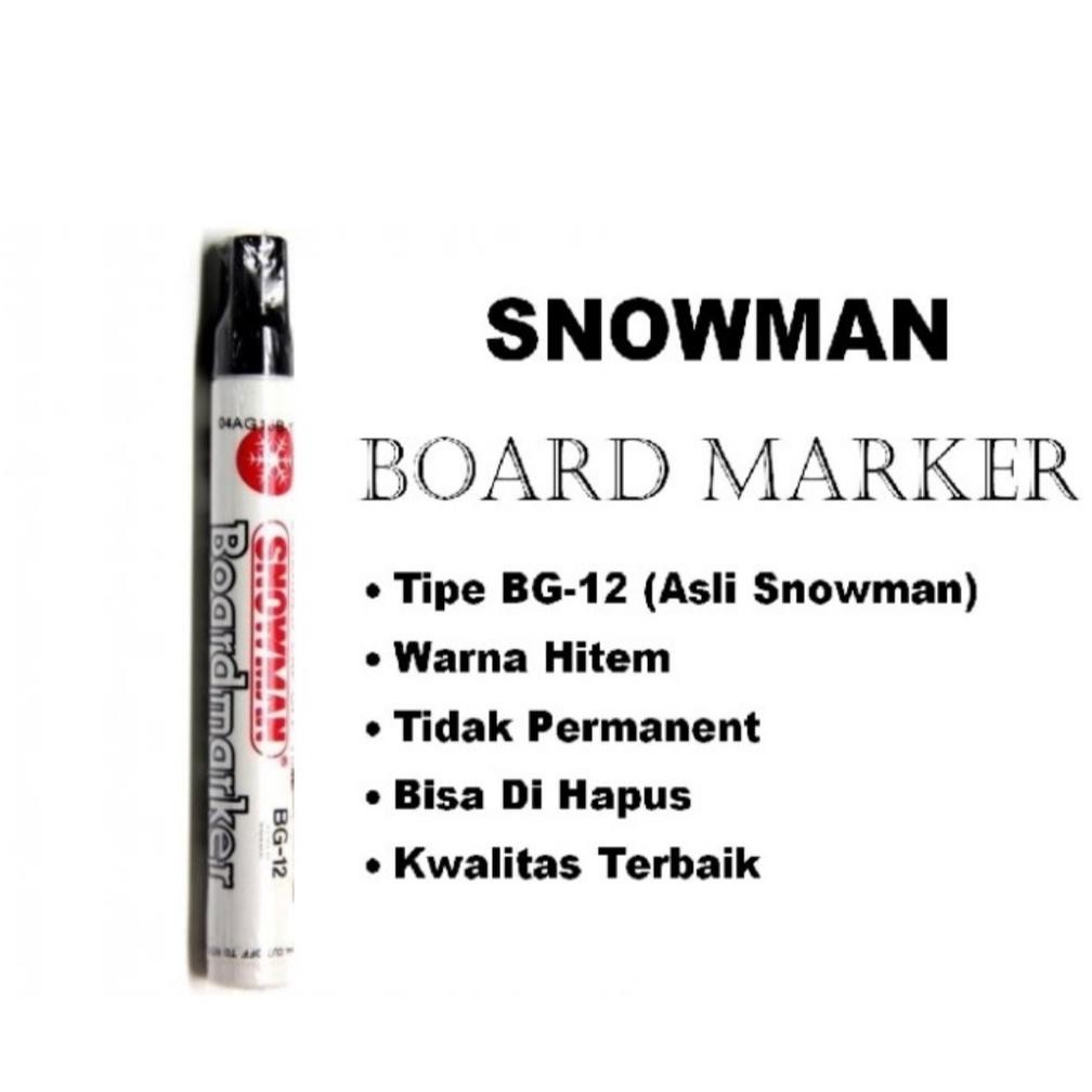 

Um57 Hd Snowman Spidol Whiteboard Bg-12 / Spidol Papan Tulis