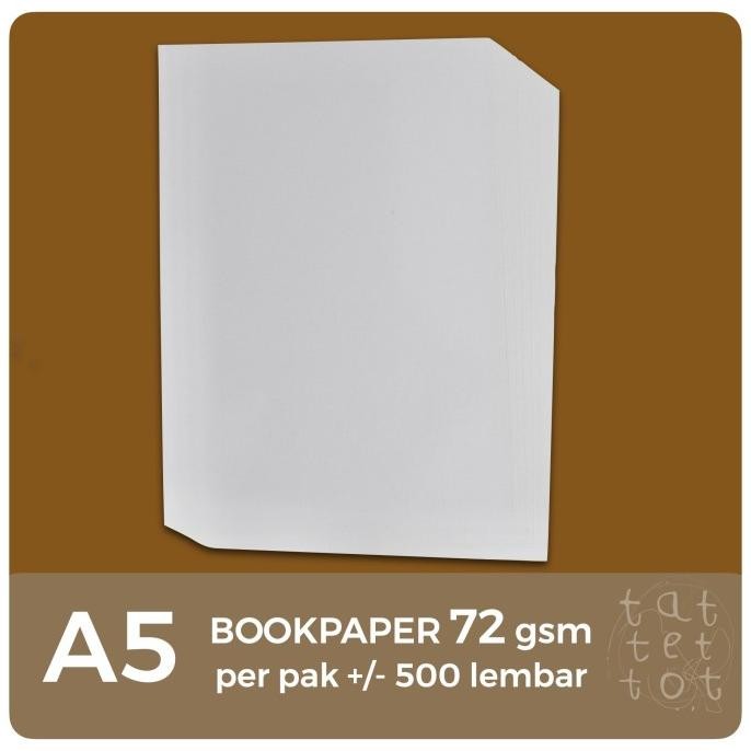 

KERTAS IMPERIAL A5 72 GSM BOOKPAPER BULKY A5 KREM by Radhiant official