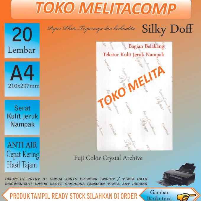 Kertas Foto Fujifilm Silky / Doff Promo