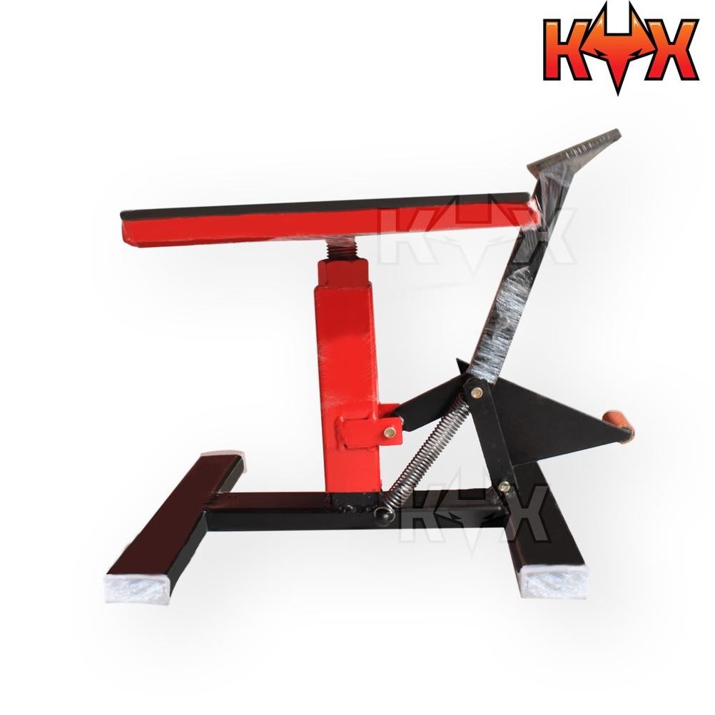 Jackstand Paddock Standar Tengah Dengan Ulir Pengatur Ketinggian Untuk Motor Trail Cross