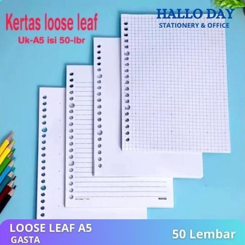 

Eqw-68 Hd Loose Leaf Ukuran A5 Isi 50 Lembar / Isi Binder A5 / Isi Kertas Binder