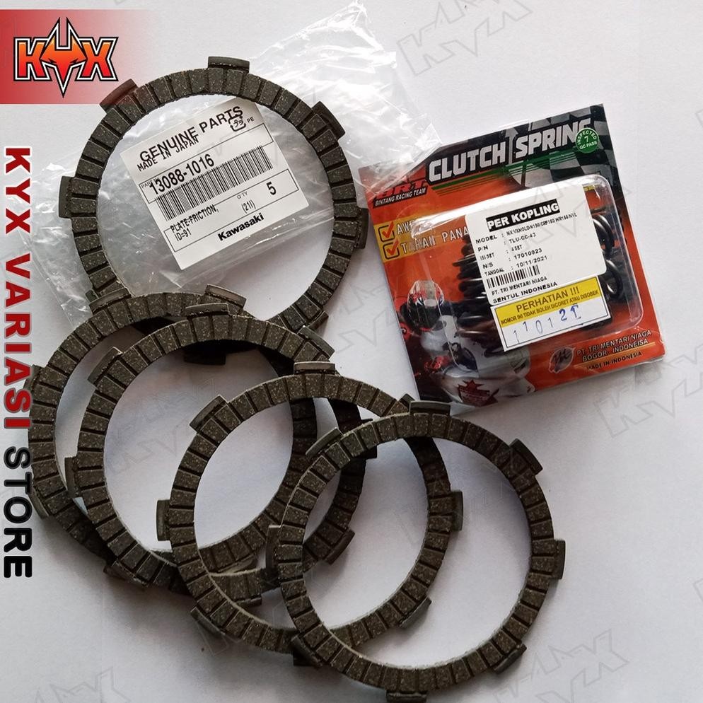 Paket Kampas Kopling KX 85 Ori Dengan Per Merk BRT untuk CRF 150 KLX DTracker 150 PNP Tanpa Rubahan