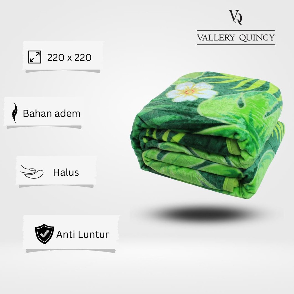 VALLERY QUINCY - SELIMUT BULU HALUS JUMBO 200X220 - ANDREA