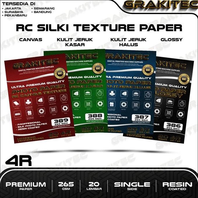 

Grakitec Kertas Foto Silki 4R Isi 20 Lembar | Doff Texture Kulit Jerukprofessional Silki, Rc Glossy Photo Paper,Silki Doff Halus, Canvas,Silki Doff Kasar/ Luster Resin Coated Terbaru