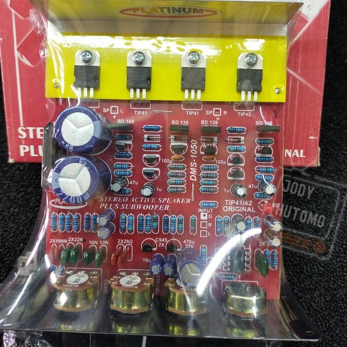 Kit Power Amplifier Speaker Aktif Dms-1050 Streo Plus Subwoofer Aktif Original