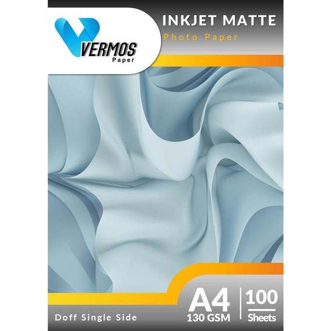 

Kertas Foto Matte Doff Inkjet A4 - Vermos Inkjet Paper Single Side 110 / 130 Gsm Terlaris