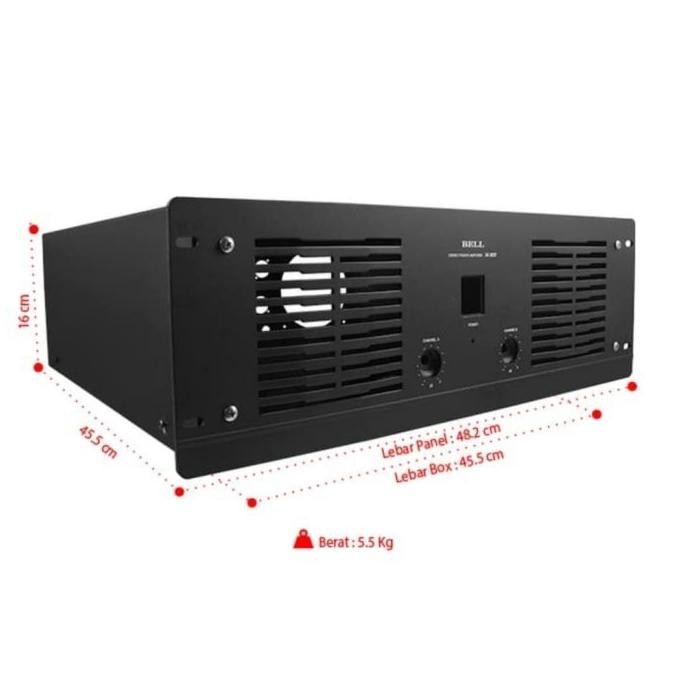 Box Bell M-909 / Box Power Amplifier Bell M-909 / Bell M 909 Original