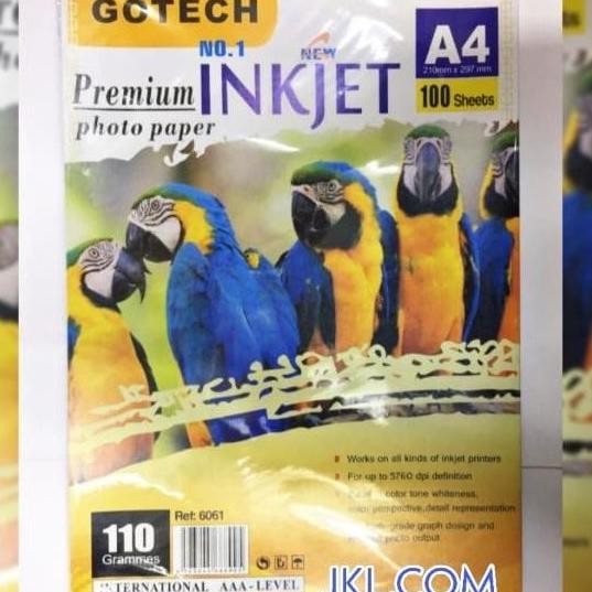 

Inkjet Paper 110Gr Gotech Isi 100Lbr Promo