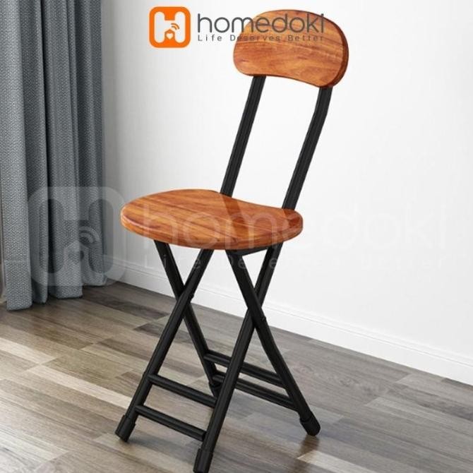 Kursi Lipat / Bangku Lipat / Bangku Lipat Portable / Kursi Makan Lipat / Kursi Makan Kayu / Bangku K