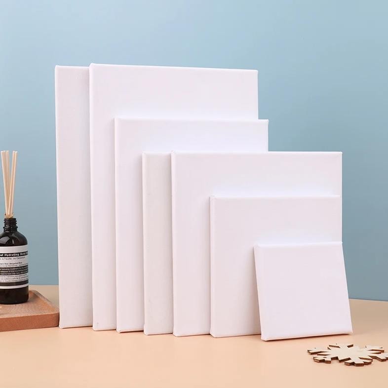

1Pc Hot Sale 1Piece White Blank Square Artist Canvas For Canvas Oil Painting,Wooden Board Frame For Primed Oil Acrylic Paint