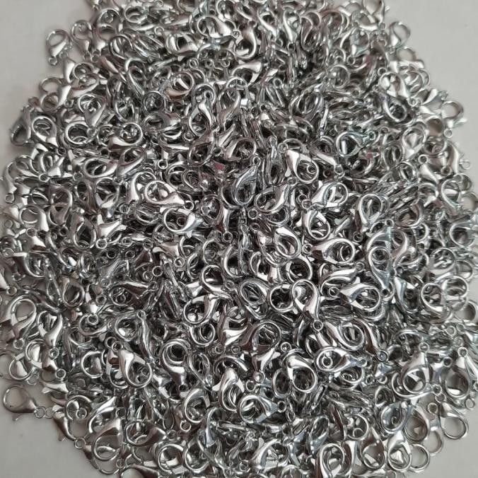 Kait udang 14mm silver nkl 100 PCS ,kaitan udang 14mm kokot udang 14mm by Radhiant official