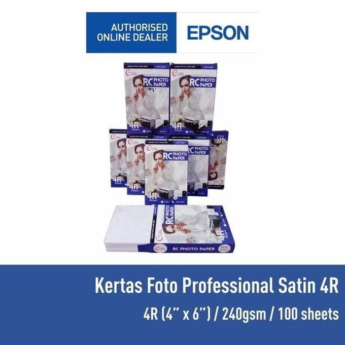 

Kertas Foto Professional Satin 240Gr 4R 100 Sheet High Quality Paper Best Seller