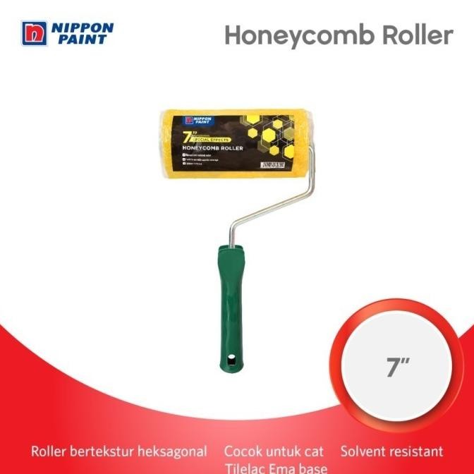 Kuas Roll Cat Tekstur Kamprot Honeycomb Texture Roller Rol Co