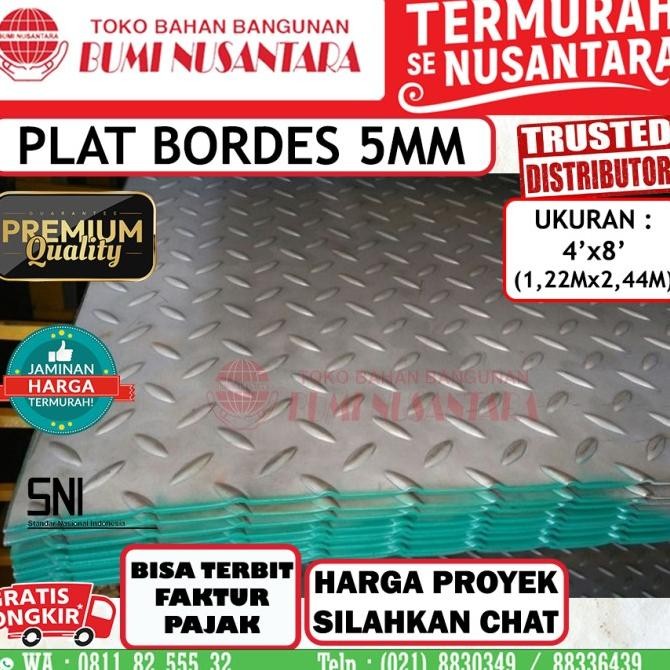 Plat Bordes 5Mm Ks Plat Besi Plat Ezyer Plat Lembaran
