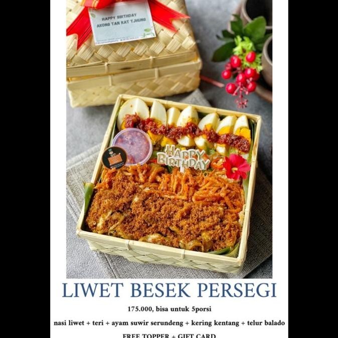 

Promo Liwet Besek Persegi - Baca Deskripsi - Hampers Birthday Imlek Cny