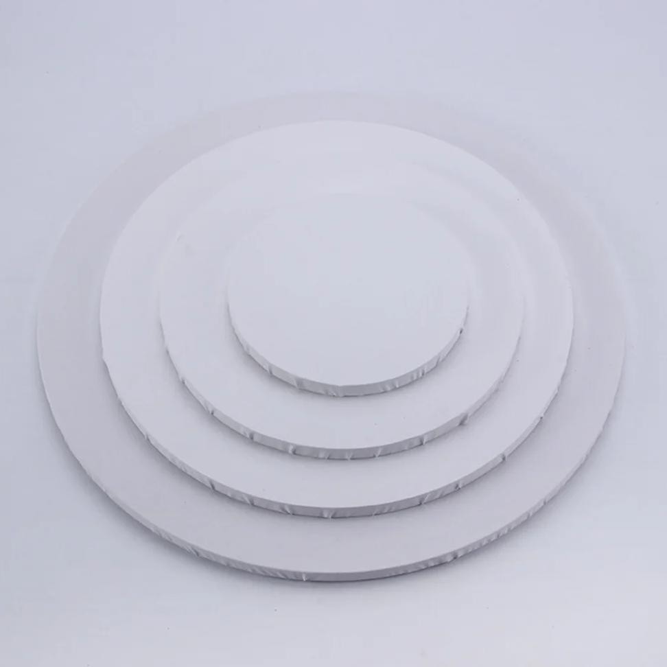 

2 Pcs 20Cm Wooden Painting Frame Cotton Round Thick Stretched Canvas Frame For Drawing Painting Diy (White)