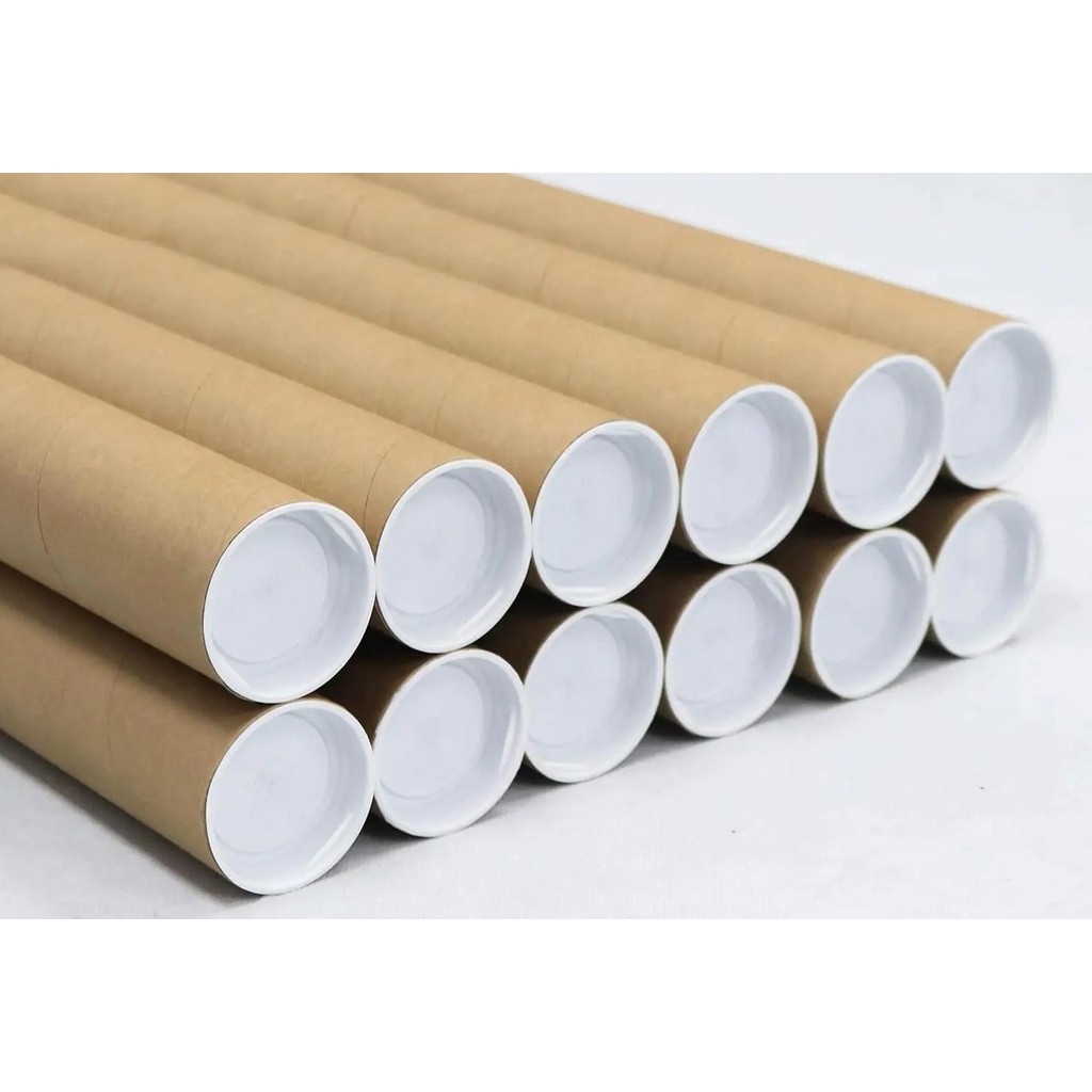 

Mailing Tube -2 X 6 -Kraft -12 Pack -For Shipping And Of Posters, Arts, Crafts, And Documents Canvas For Painting Large