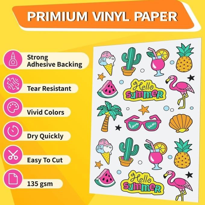 

Sticker Photo Paper A3 / Glossy Sticker A3 / Kertas Cetak Stiker A3 / Glossy Photo Sticker 160Grm / Sticker Glossy A3 Promo