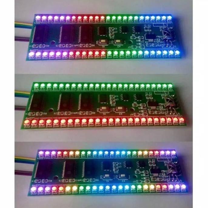 Led Vu Meter Rgb Stereo / Spectrum Audio Level Indikator Amplifier Original