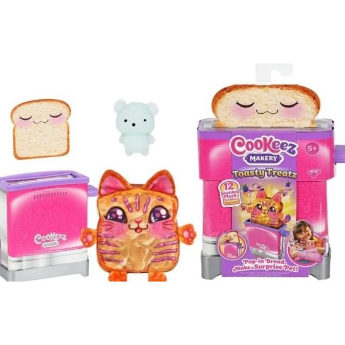 

Sale Cookeez Makery Toasty Treatz Toaster With Scented Plush, Styles Vary, Ages 5+ Mainan Anak Boneka Karakter