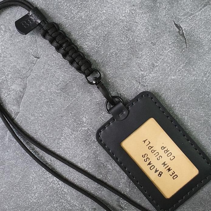 

BDS - Salvo - Leather ID card Holder and paracord lanyard murah