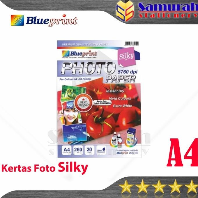 

Kertas Foto Glossy Blueprint A4 260 / Photo Paper Dop Bp - Spa4260 Terlaris