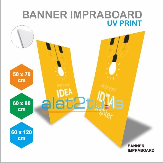 

Print Stand Banner Tripod Cetak Stiker | Sticker Impraboard Best Seller