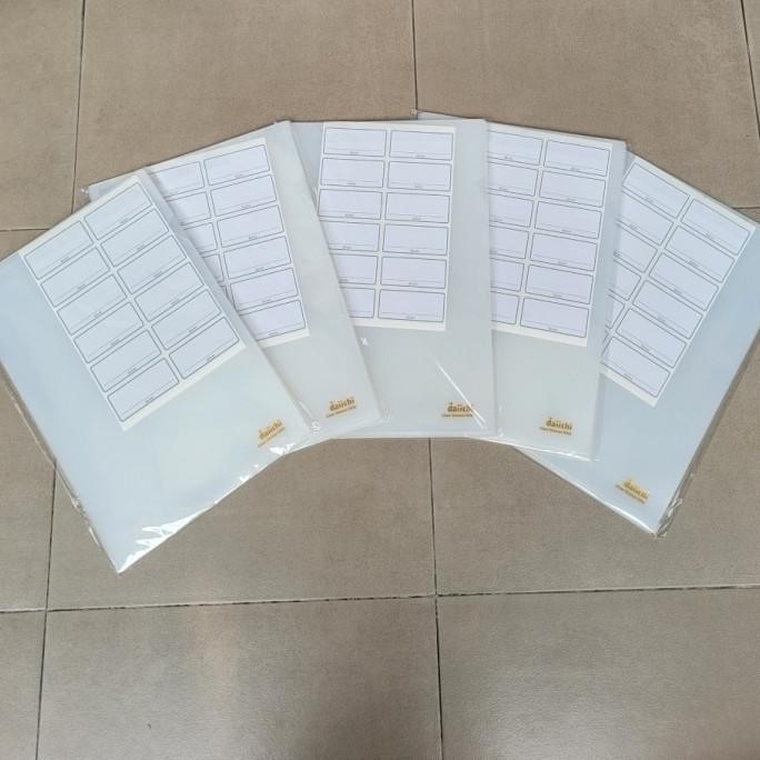 

Map L Daiichi Folio 9002 / Clear Sleeve Daichi F4 Plastik Bening - 1 pack isi 12 pcs murah