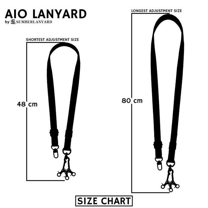 

Sumber Lanyard Tali Idcard Nylon Adjustable - AIO Black 2cm murah