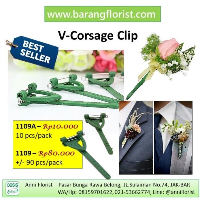 

new !!! V-Corsage Clip 100 pcs/pack murah