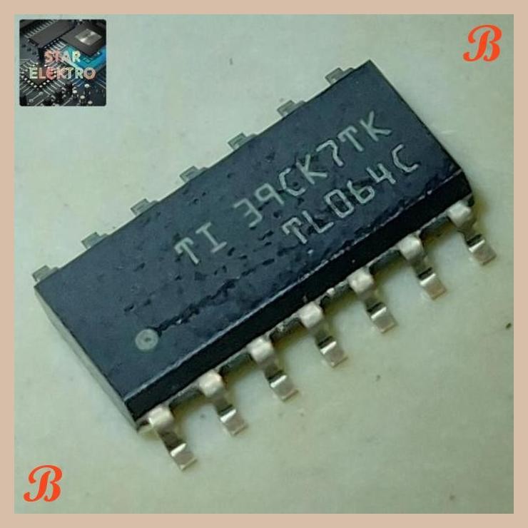 [SRE] TL064C Sop-14 SMD TL064 TL064CDR JFet Quad OpAmp IC Audio TL 064 064C