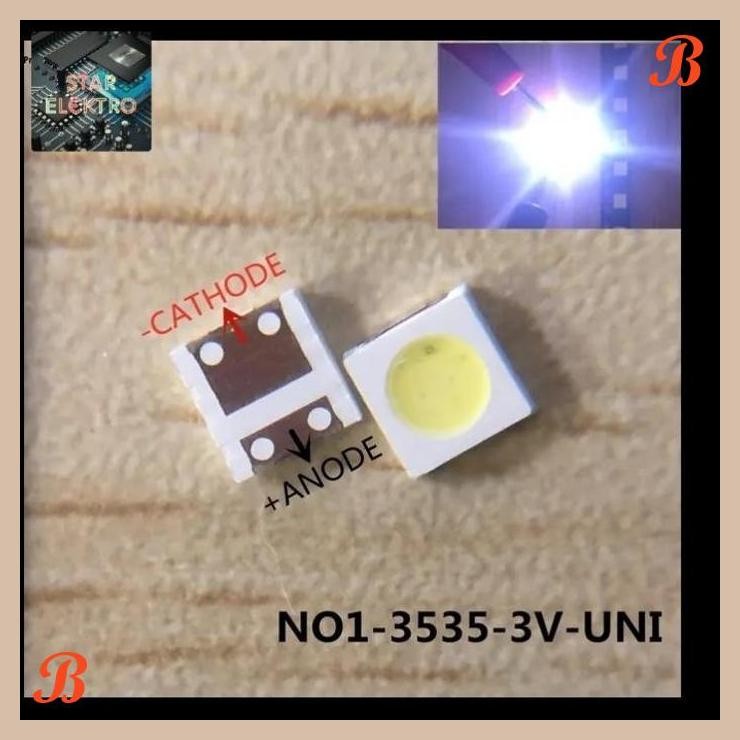 [SRE] 3535 3V SMD LED Cool White TV Backlight 3 Volt 1W LCD Universal