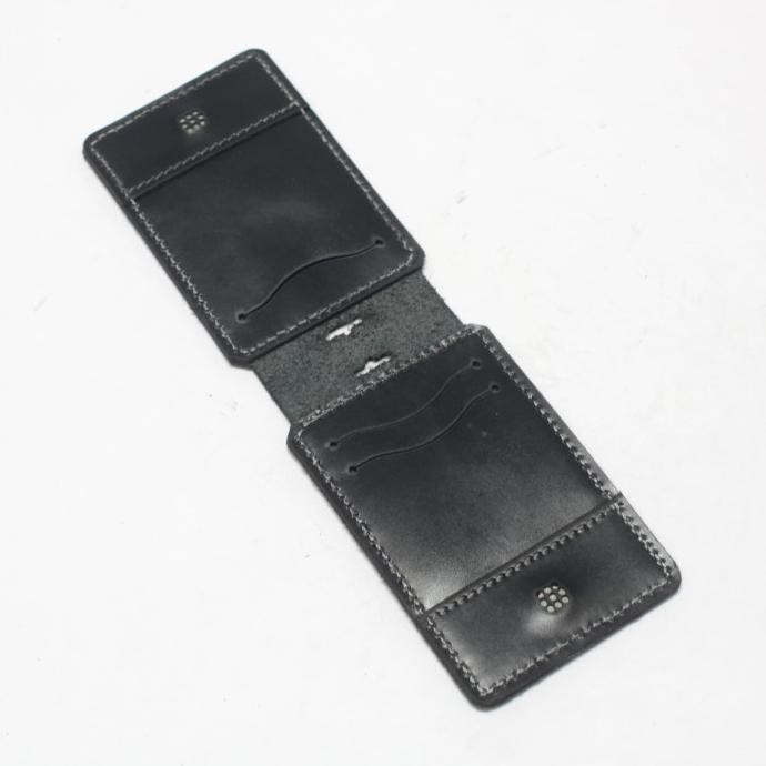 

Id card holder model lipat - name tag magnet tali warna hitam PHID652 murah