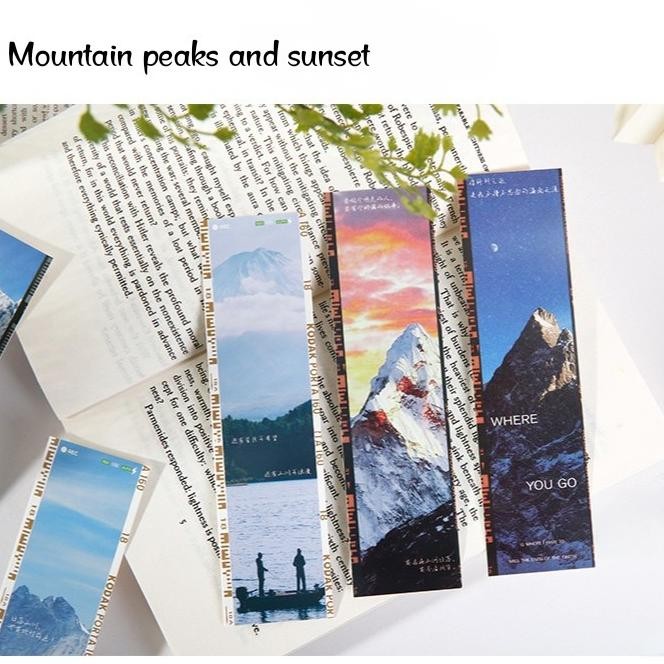 

30 Pcs Paper Bookmark Pembatas Buku Kertas Lukisan [IC] murah