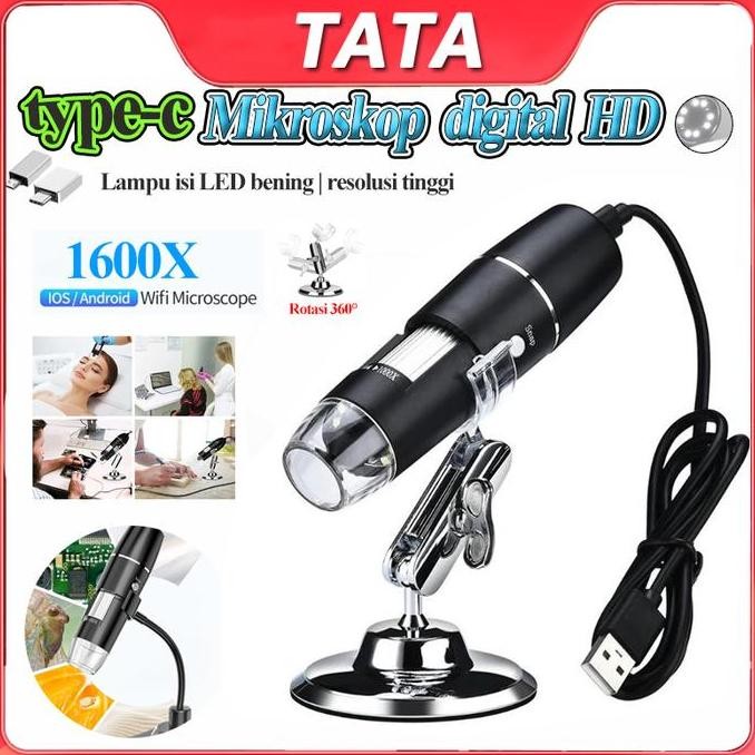

Ready cod 1600X Microscope Mikroskop USB Digital Zoom Magnifier Monokuler Kamera Pembesar Elektronik Endoscope Digital Microscope Endoscope LED 1600X USB Mikroskop Endoskop Magnifie