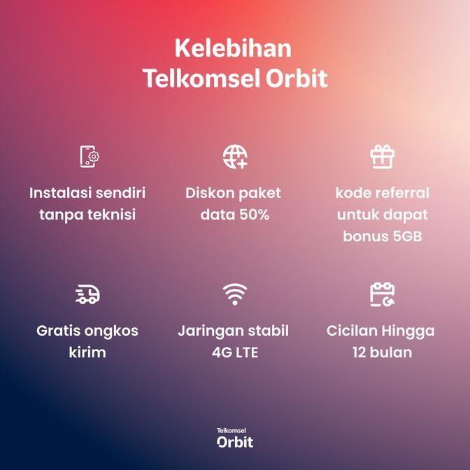 Murah Telkomsel Orbit 5G Z1 Modem WiFi 5G High Speed Free Kuota 200GB Non COD