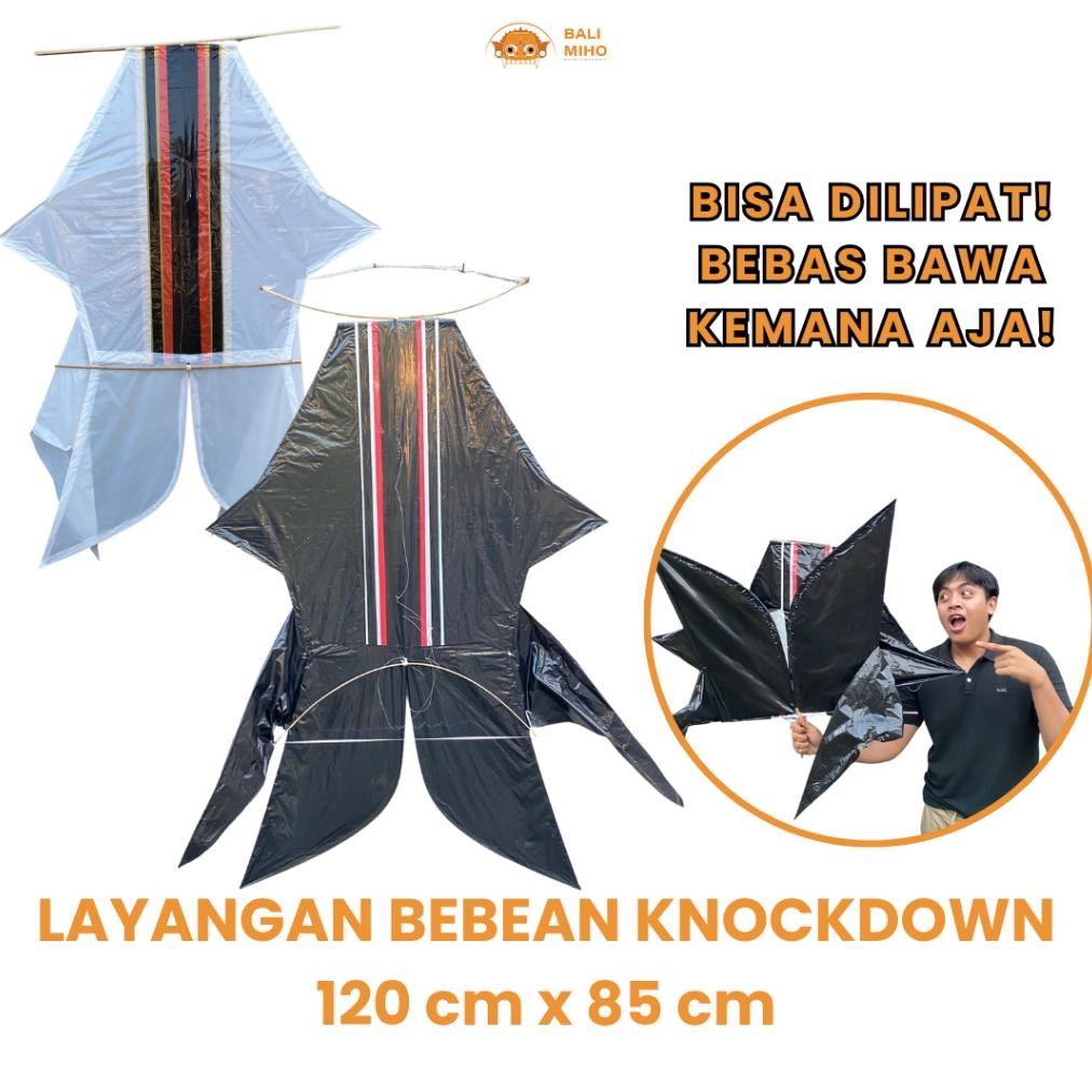 Living Layangan Bebean 1.2 Meter X 85 Cm - Layangan Bebean Knockdown - Layangan Bali - Layangan Plas