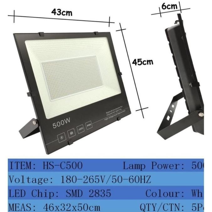 Promo Lampu Sorot Led 500 Watt Lampu Tembak 500W Lampu Sorot Led 500W
