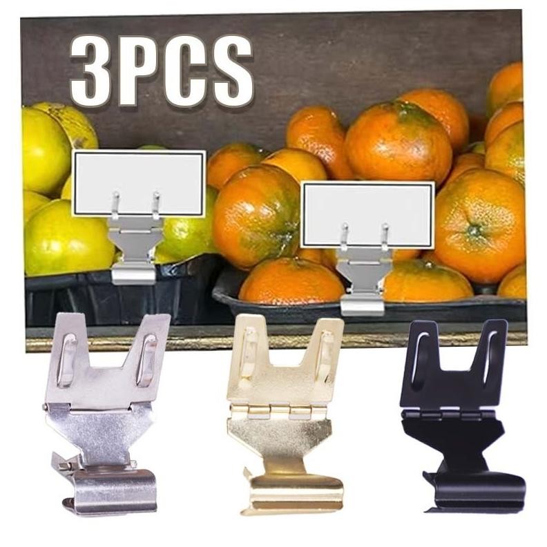 

Premium 3Pcs Penjepit Label Harga Promo Bahan Logam Jepitan Harga Emas Penjepit Price Tag Label Harga Jepit Jepitan Nametag High Quality