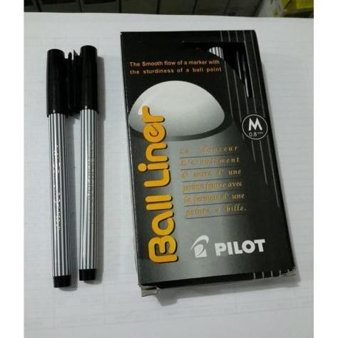 

NEW ballpoint pilot balliner 0.8mm - hitam 1 kotak