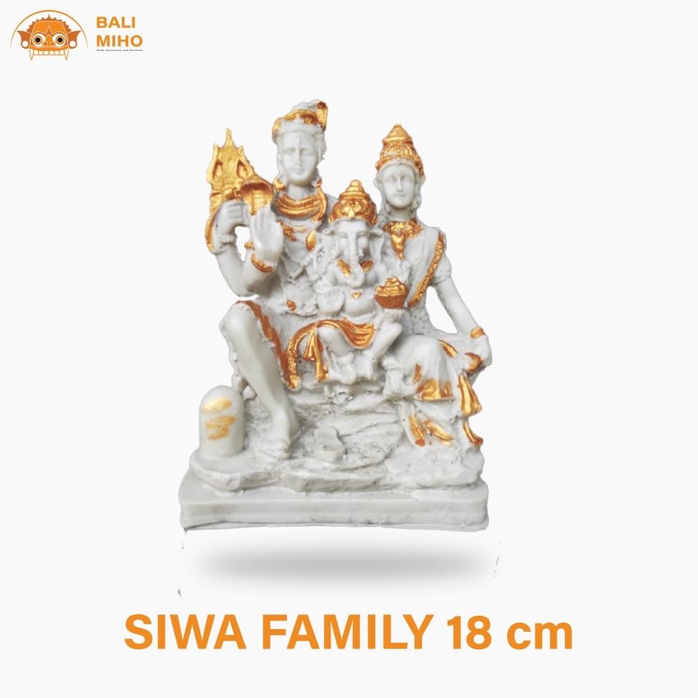Living Patung Dewa Siwa Family - Patung Keluarga Siwa - Shiva Family Mahadewa - Patung Dewa Dewi - P