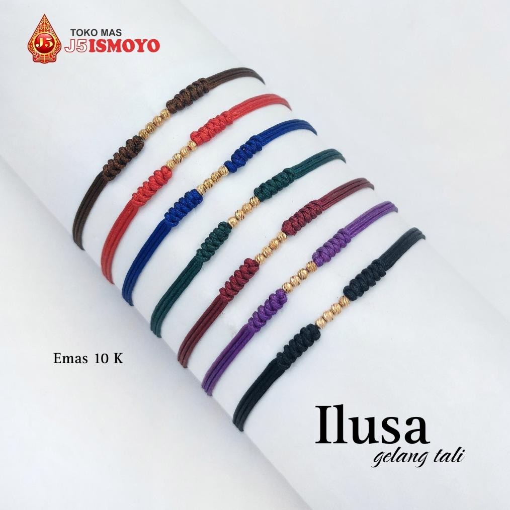 Gelang Tali Kombinasi Emas Ilusa J5 Ismoyo