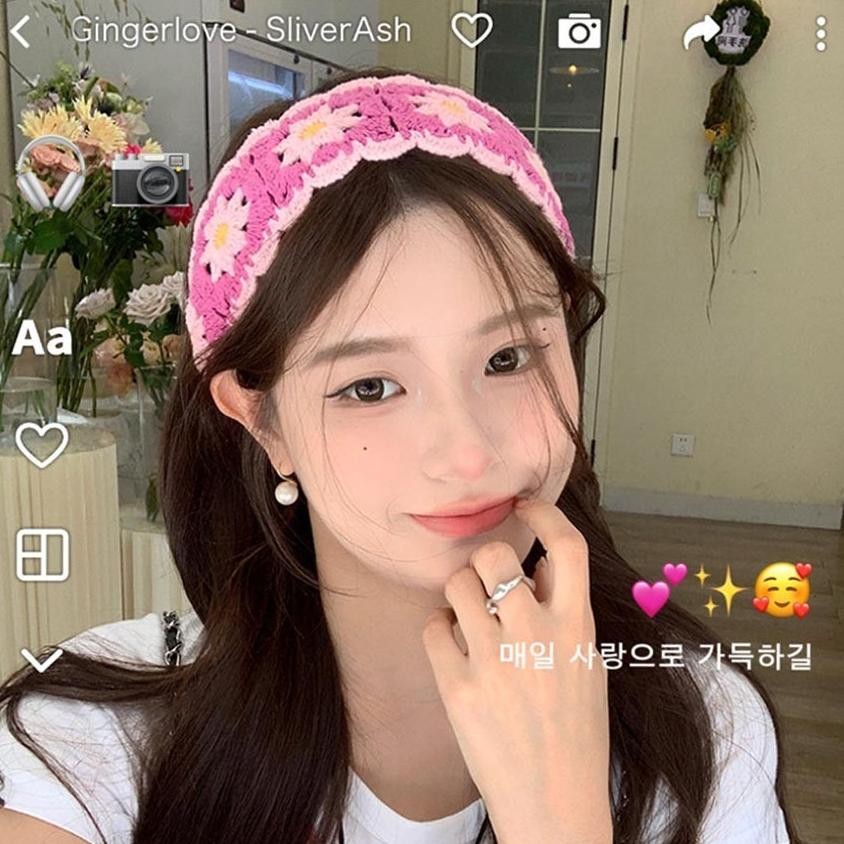 Premium Crochet Bandana Bando Rajut Korea Headband Knitted Korean Bandana | Knit Bandana | Bando Mot