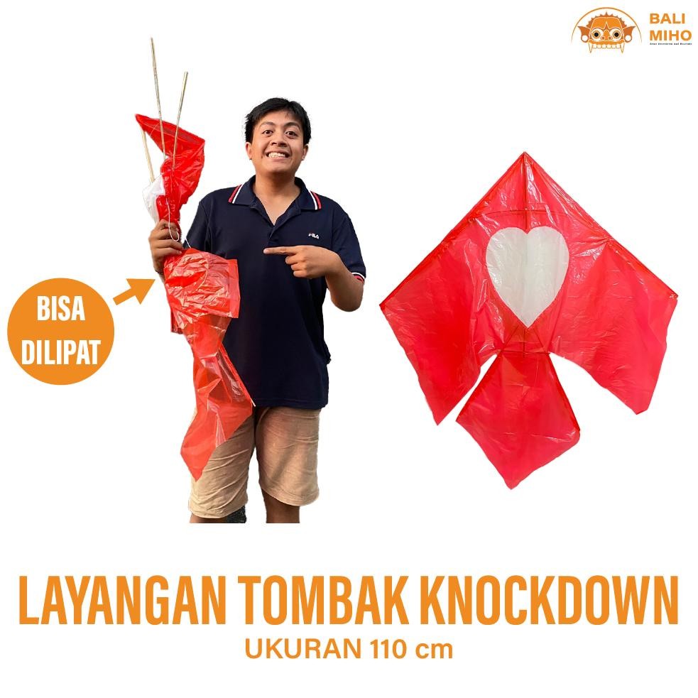 Living Layangan Tombak Knockdown - Layangan Tombak Mini - Layangan Love - Layangan Bali - Layangan P